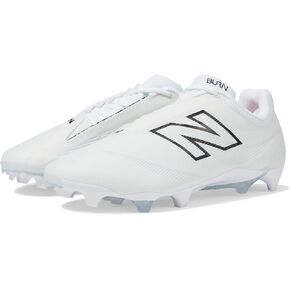 New Balance Unisex BurnX4 Lacrosse Shoe, White/Grey Matter, 11 US Men