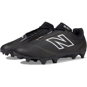 New Balance Unisex BurnX4 Lacrosse Shoe, Black/Blacktop, 12.5 US Men