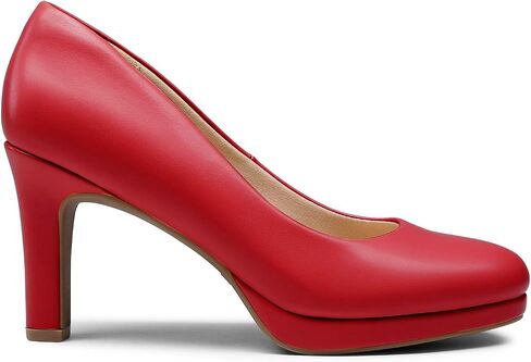 DREAM PAIRS Women's Pumps Close Toe Low Heels Platform Heels Comfortable Office Work Dress Shoes for Women in Saudi Arabia