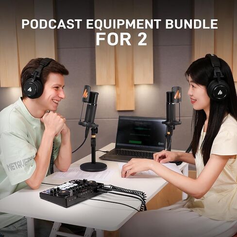MAONO Podcast Equipment Bundle: Audio Interface Podcast mixer with Dual XLR Input, Quick to Mute, Noise Reduction, 8 Customize soundpads for Podcast Recording, Streaming, YouTube - MaonoCaster E2 Gen2 in Saudi Arabia