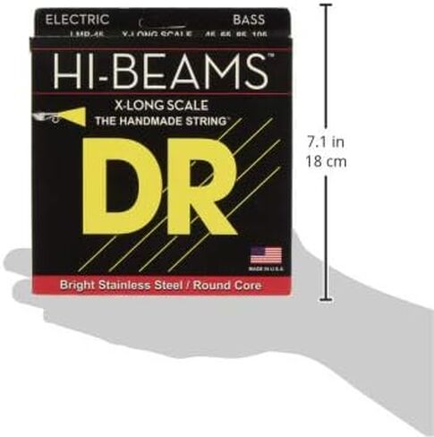 DR Strings Hi-Beam - Extra Long Scale Stainless Steel Round Core 45-105 in Kuwait