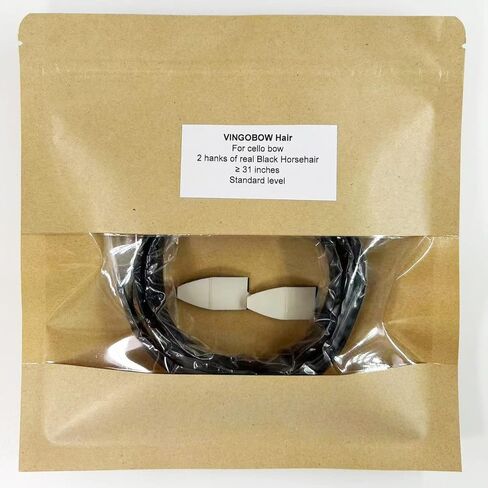 2 Hanks Cello Bow Hair Replacement 29 Inches Natural Mongolian Horse Hair for 4/4 Cello Bow Rehair Tools Accessories Sets in Kuwait