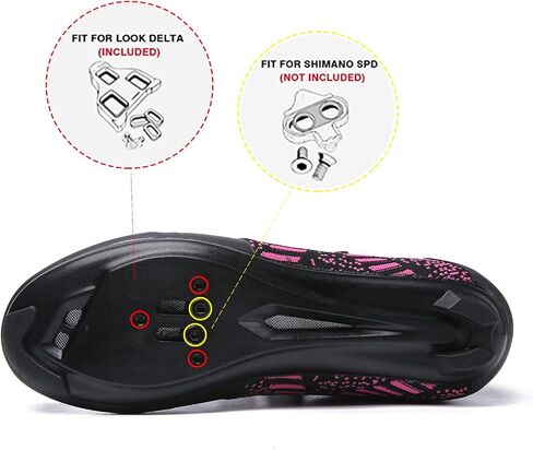 Unisex Road Bike Cycling Shoes Compatible with Peloton Shimano SPD Bike Riding Shoes for Men Women, 3 Straps, Pre-Installed Delta Cleats for Indoor Outdoor Cycling Biking in Saudi Arabia
