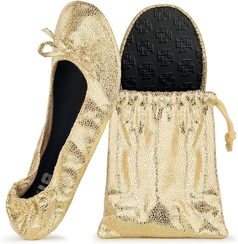 Silky Toes Foldable Flats for Women Purse Ballet Shoes Ballerina Slippers in Kuwait