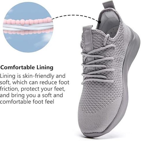 WYGRQBN Women's Walking Shoes Lightweight Tennis Fashion Sneakers Sports Workout Gym Shoes for Running in Saudi Arabia