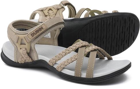 UBFEN Womens Hiking Sandals Outdoor Comfortable Sport | Lightweight, Water Sandals, Adjustable Straps, Arch Support, Ideal for All-Day Wear, Beach, Vacation, Camping, Walking in Kuwait