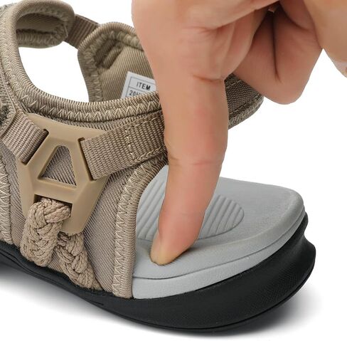 UBFEN Womens Hiking Sandals Outdoor Comfortable Sport | Lightweight, Water Sandals, Adjustable Straps, Arch Support, Ideal for All-Day Wear, Beach, Vacation, Camping, Walking in Kuwait
