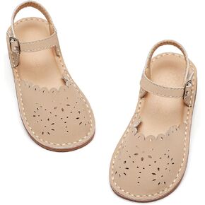 Flaryzone Toddler Little Girls Glitter Flower Open-Toe Flat Dress Sandals Summer Shoes in Kuwait