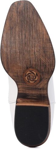 أحذية رعاة البقر للنساء - أحذية راعية البقر مطرزة غربية متوسطة الساق بكعب مكتنز ومقدمة مدببة أحذية ريفية in Kuwait