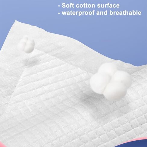 Zdolmy 100 Pack Baby Disposable Changing Pads, Disposable Underpads Waterproof Diaper Changing Pad, Super Soft, Ultra Absorbent & Waterproof, Breathable Underpads Bed Table Protector Mat in Saudi Arabia