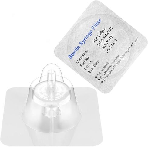Sterile Syringe Filter, Sterile Individually Packed, PES Membrane 0.22um Pore Size, 13mm Membrane Diameter, Sterile Syringe Filter with Hydrophilic PES Membrane 10 Pcs by Biomed Scientific in Saudi Arabia