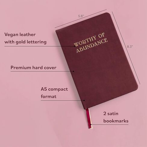 Manifestation Journal - Worthy of Abundance - Manifest Rich Life, Develop Millionaire Money Mindset - Daily Guided Gratitude Luxury Miracle Journal with Prompts for Women & Men in Saudi Arabia