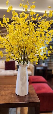 8 PCS 20" Artificial Blush/Pink Cherry Blossoms Bushes (Fake Faux Silk Flower Branches) for DIY Decoration Home Decor Floral Arrangement Shop Office Wedding Party Ceremony in Saudi Arabia