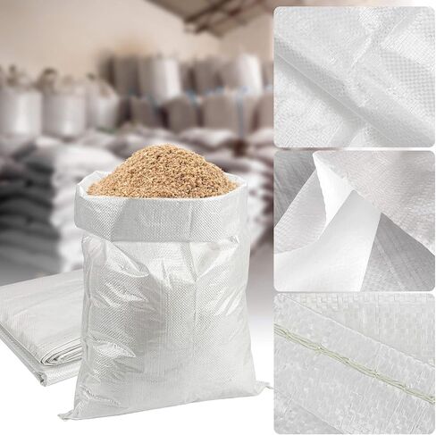 Empty Sand Bags - 8PCS Green Woven Polypropylene Heavy Duty Tear Resistant Sandbags for Hurricane Sand Bags for Flooding Construction Project Storing Dry Materials in Saudi Arabia