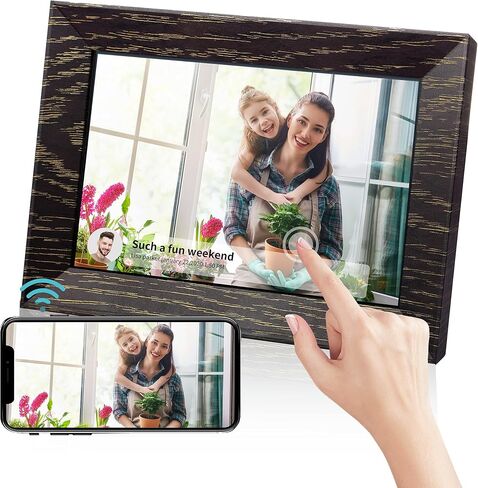 15.6 inch WiFi Digital Picture Frame 32GB Large Storage Digital Photo Frame, IPS HD 1080P Touch Screen Smart Photo Frame, Auto-Rotate, Wall Mountable, Easy Setup to Share Photos/Videos via Uhale APP in Saudi Arabia