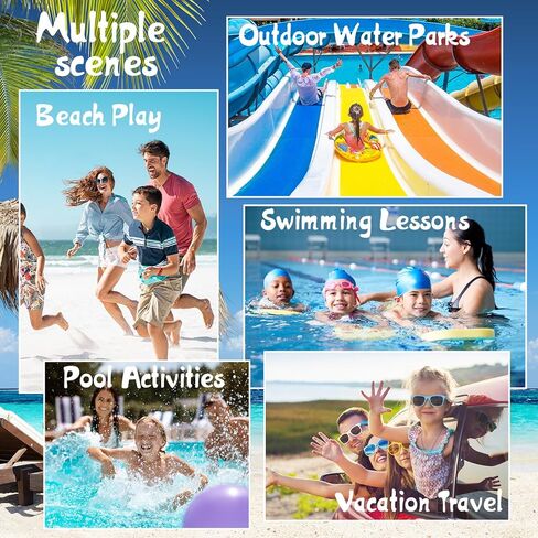 Babygoal Baby Girl Swim Diapers 3 Pack for 8M-3T Babies and Toddlers, Reusable Adjustable Washable for Swimming Lessons-Flower in Kuwait