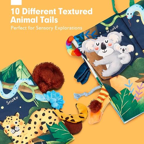 hahaland Baby Books 0-6 Months, Infant Tummy Time Toy High Contrast Sensory Toys 6 to 12 Months Touch Feel Book Baby Gifts for Boy Girl 0-3 Month Easter Basket Stuffers in Saudi Arabia
