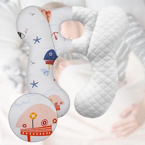 Baby Travel Pillow, Upgrade U-Shape Infant Pillow for Car Seat Pushchair and Stroller, Soft Comfortable Sleep Cushion for Kids Newborn and Toddler -Blue Bear in Saudi Arabia