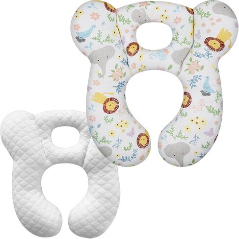 Baby Travel Pillow, Upgrade U-Shape Infant Pillow for Car Seat Pushchair and Stroller, Soft Comfortable Sleep Cushion for Kids Newborn and Toddler -Blue Bear in Saudi Arabia