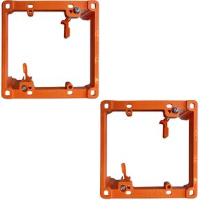 BestMounts - 5 Pack Low Voltage Mounting Brackets 1 Gang for Drywall Outlet Cable Pass Through Wall Plates - Cable Wall Plate Bracket for Old Work, Telephone Wires, Network Cable, HDMI, Speaker Wire