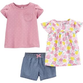 Simple Joys by Carter's baby-girls 3-piece Playwear Set