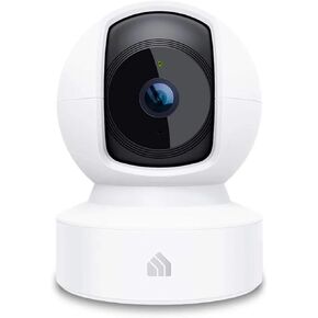 Kasa Indoor Pan/Tilt Smart Security Camera, 1080p HD Dog-Camera,2.4GHz with Night Vision,Motion Detection for Baby and Pet Monitor, Cloud & SD Card Storage, Works with Alexa& Google Home (EC70), White
