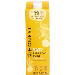 The Honest Company Foaming Bubble Bath | Gentle for Baby | Naturally Derived, Tear-free, Hypoallergenic | Lavender Calm, 12 fl oz