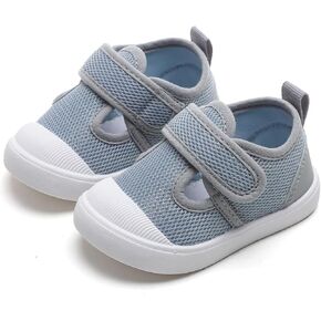 Toddler Girls Boys Shoes Kids Canvas Sneakers with Cartoon Print Adjustable Velcro Strap in Kuwait