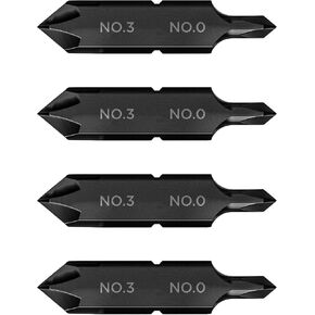 Galvanox Phillips No. 3 - No. 0 Double Sided Replacement Bits for Leatherman Multi-tools (4 Pack)