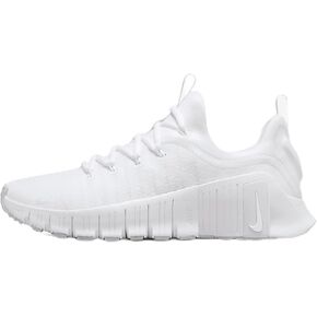 Nike Women's Metcon 6 Sneaker, White/Platinum Tint, 5