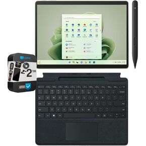 Microsoft QIX-00001 Surface Pro 9 13" Touch Tablet, Intel i7, 16GB/512GB, Platinum Bundle Surface Pro Keyboard, Surface Slim Pen 2 and 2 YR CPS Enhanced Protection Pack