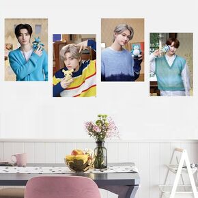 EN-HYPEN Poster, 8PCS EN-HYPEN HD Printing Posters Photo Wall Decorative (A3 sizes)(Pink)
