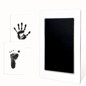 4-Pack Inkless Hand and Footprint Kit, Baby Footprint Kits, Clean Touch Baby Handprints and Footprints Kits,No Mess Ink Pad for Baby Hand and Footprints,Dog Paw Print Kit (Black)