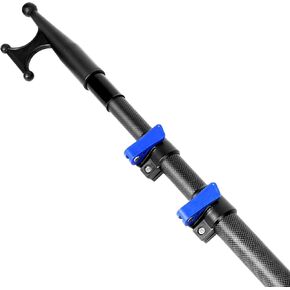 DOBEN Carbon Fiber Telescoping Boat Hook, Boat Hooks for Docking with Telescoping Extension Pole, Lightweight and Sturdy Push Pole with 3/4" Thread Boating Accessories 3.5-12FT