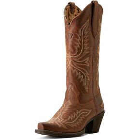 ARIAT Women's Rafter Tan Vamp and 12In Top Round Up Boot