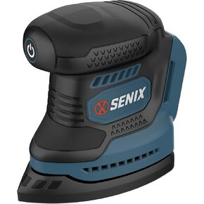 SENIX 20V Cordless Detail Sander,Electric Hand Sander with 11,000 OPM,Lightweight & Compact Design for Woodworking,Furniture,Drywall,Paint Removal