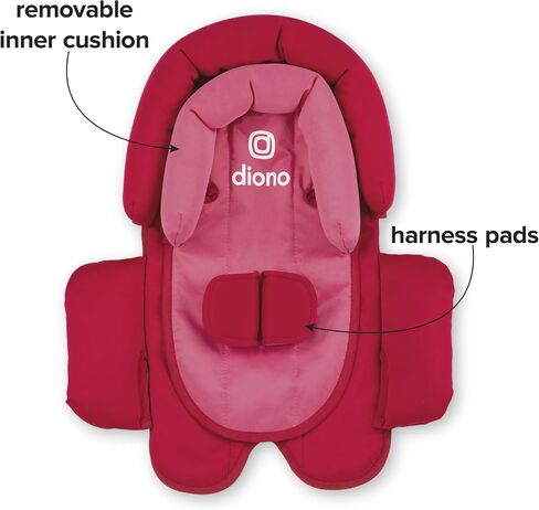 Diono Cuddle Soft 2-in-1 Head Support, Comforting Head and Body Support for Babies, Converts depending on Infants Size, Black Storm in Saudi Arabia