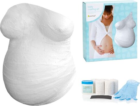 Pearhead Belly Casting Kit, Pregnancy Keepsake Making Kit, Easy DIY Plaster Cast Baby Bump Keepsake, Baby Gift For Expecting Moms and Ideal Nursery Decor, White in Saudi Arabia