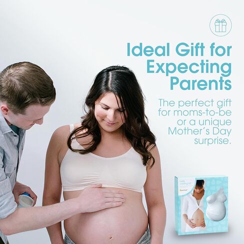 Pearhead Belly Casting Kit, Pregnancy Keepsake Making Kit, Easy DIY Plaster Cast Baby Bump Keepsake, Baby Gift For Expecting Moms and Ideal Nursery Decor, White in Saudi Arabia