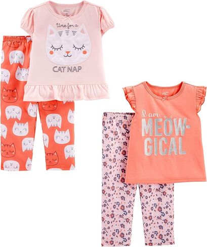 Simple Joys by Carter's Girls' 4-Piece Poly Pajamas in Saudi Arabia