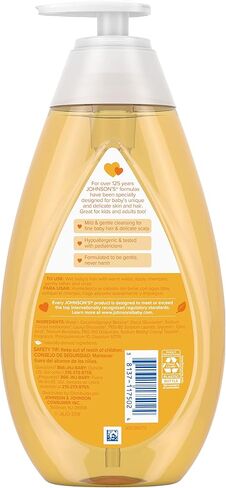 Johnson's Baby Shampoo with Tear-Free Formula, Shampoo for Baby's Delicate Scalp & Skin, Gently Washes Away Dirt & Germs, Paraben-, Phthalate-, Sulfate- & Dye-Free, 20.3 fl. oz in Saudi Arabia