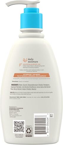 Aveeno Baby Daily Moisture غسل وشامبو مع مستخلص الشوفان ، و 2 في 1 غسل حمام الأطفال وشامبو الشعر ، والدموع والبارابين خالية من الشعر والبشرة الحساسة ، معطرة خفيفة ، 18 فلوريدا. أوز in Saudi Arabia