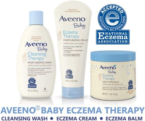 Aveeno Baby Eczema Therapy Soothing Bath Treatment for Relief of Dry, Itchy and Irritated Skin, Made with Soothing Natural Colloidal Oatmeal, 5 ct. in Saudi Arabia