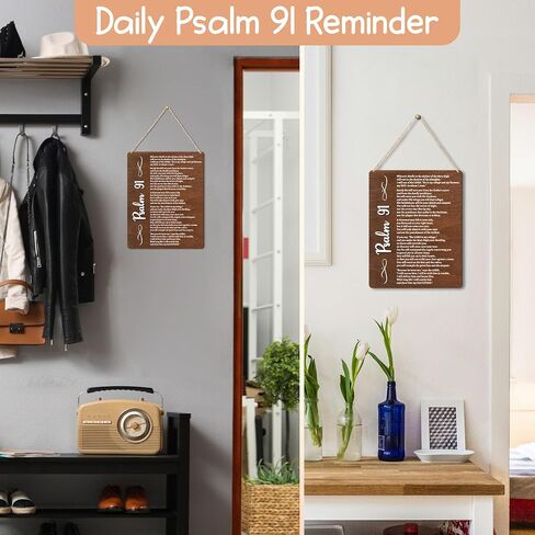The Ten Commandments Wall Decor - 10 Commandments Wall Art, Religious Inspirational Wood Plaque Bible Verse Sign Christian Decor for Home Bedroom Office in Saudi Arabia