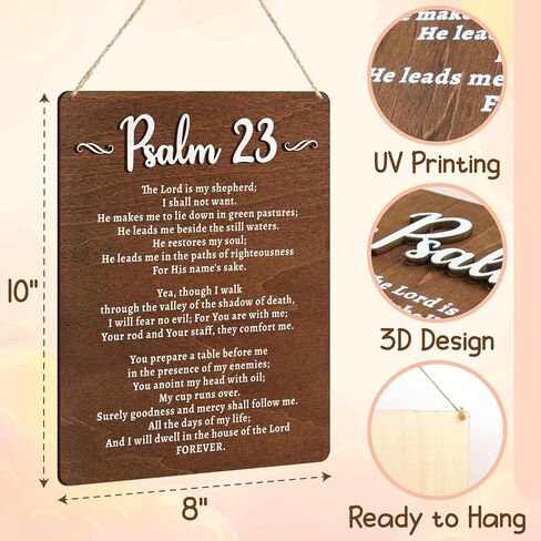 The Ten Commandments Wall Decor - 10 Commandments Wall Art, Religious Inspirational Wood Plaque Bible Verse Sign Christian Decor for Home Bedroom Office in Saudi Arabia