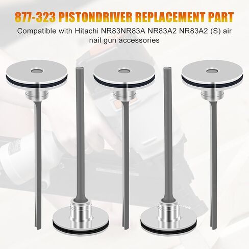 877-323 878-303 Piston Driver+Bumper For Hitachi NR83A, NR83A2, NR83/A2(S) DB83-01 Framing Nailer 885-915 883-511 (6 Pack) Yellow in Kuwait