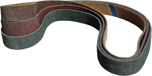 3 Pack 1-1/2 X 30 Inch Coarse, Medium, and Fine Grits Assortment Non Woven Surface Conditioning Sanding Belts for Pipe Tube Polisher Sander Metal Pole and Metal Fabricators Profession Sander Belt in Kuwait