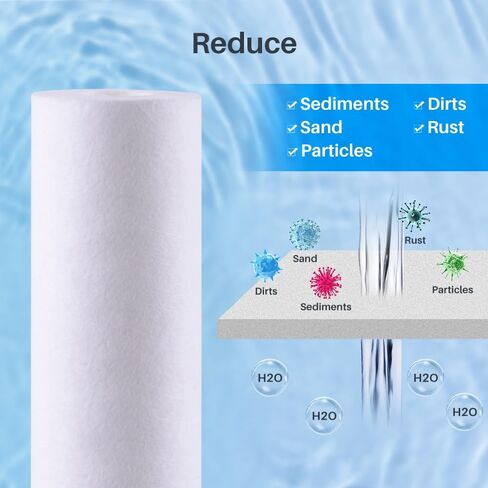 CFS – 2 Pack Melt-Blown Household Water Filter Cartridges Compatible with HDX2BF4 Models – Removes Bad Taste and Odor – Whole House Replacement Filter Cartridge – 5 Micron in Saudi Arabia
