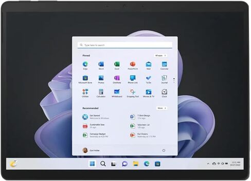 Microsoft QIX-00001 Surface Pro 9 13" Touch Tablet, Intel i7, 16GB/512GB, Platinum Bundle Surface Pro Keyboard, Surface Slim Pen 2 and 2 YR CPS Enhanced Protection Pack in Kuwait