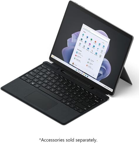 Microsoft QIX-00001 Surface Pro 9 13" Touch Tablet, Intel i7, 16GB/512GB, Platinum Bundle Surface Pro Keyboard, Surface Slim Pen 2 and 2 YR CPS Enhanced Protection Pack in Kuwait